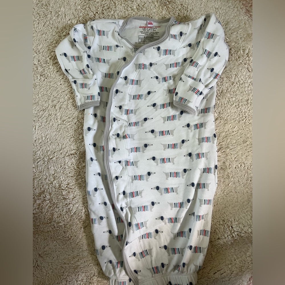 Magnetic Me Pajama Gown Dog Dachshund Print